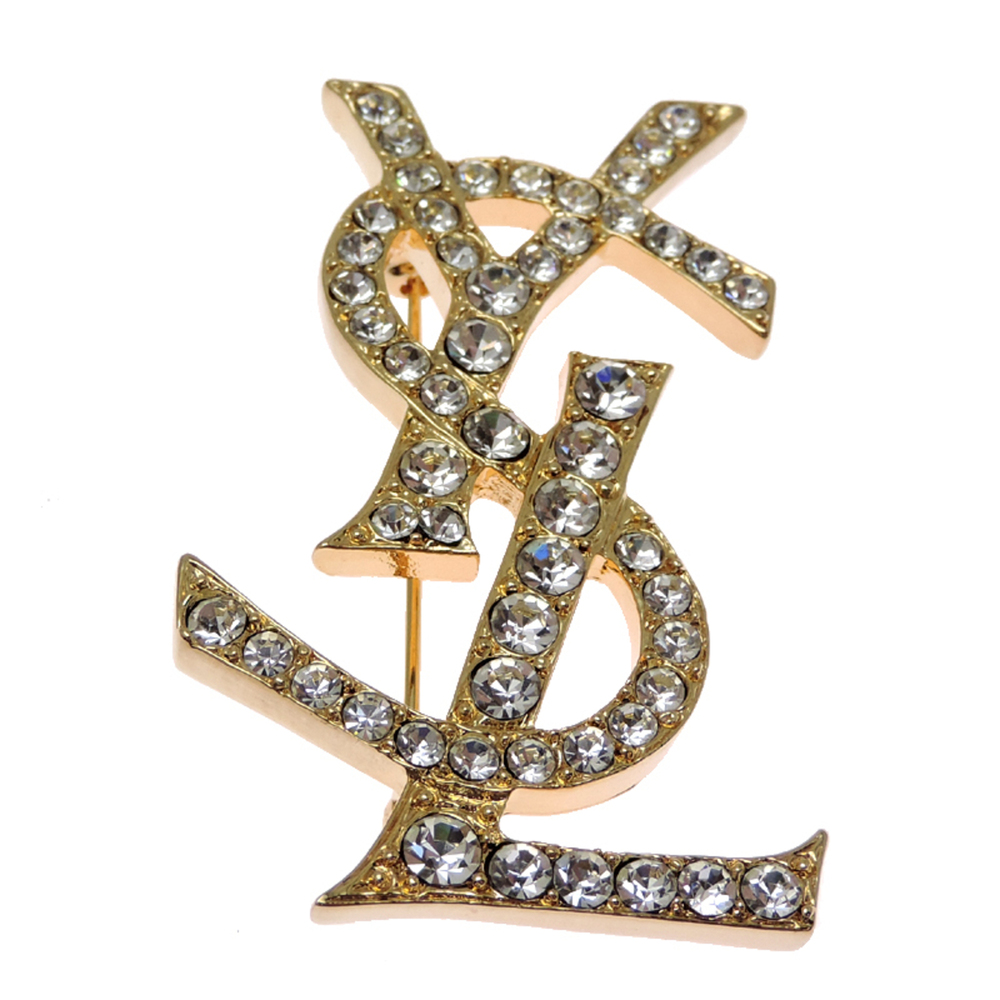 YVES SAINT LAURENT Gold Brooch